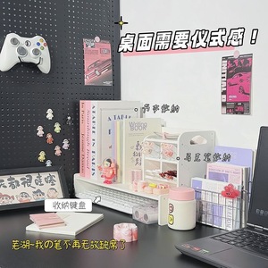 <b>Desktop</b> Organizer Storage <b>Shelf</b> With Compartments For Stationery Books Toys And Miscellaneous Items Rectangle Standing Type - Product Image 5
