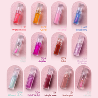 Huile à lèvres hydratante repulpante 30 couleurs Nourrir Hydrater Doux Brillant pour les lèvres sèches Eau Baume à lèvres riche et lumineux