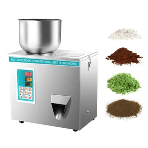 100g 200g Low Price Mini Desktop Semi-Automatic Nut Suger Coffee Salt Tea Bean Grain Seed Granule Bag Weighing Filling Machine - Product Image 1