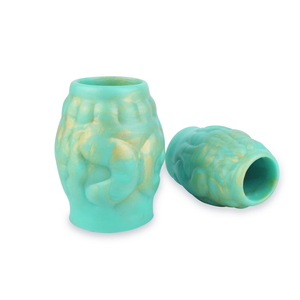 YOCY mâle pénis manches retarder l'éjaculation <span class=keywords><strong>anneau</strong></span> pénien pour couple retarder l'orgasme élargissement jouets sexuels dragon vert préservatif réutilisable - Product Image 1