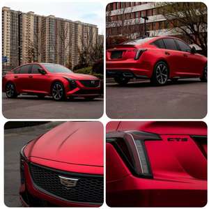 Vinilo Adhesivo para Automóviles, Color Rosa Holográfico Láser Cromado, Efecto de Cambio de Color, Verde Satinado, Fibra de Carbono, Rollo de Vinilo para Automóviles, Color Rojo Mayte - Product Image 4