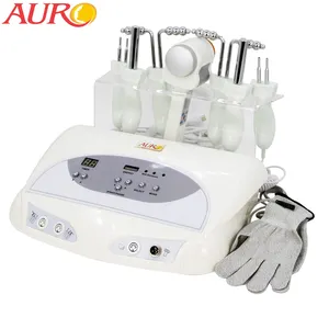 Au-8402 Hot Sale 3 in 1 Microcurrent Face Lift Skin Rejuvenation BIO Electrodes Magic Gloves Hot Cold Hammer