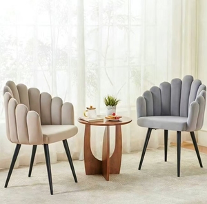 <span class=keywords><strong>Sedia</strong></span> da Pranzo in Velluto dal Design Moderno <span class=keywords><strong>con</strong></span> <span class=keywords><strong>Gambe</strong></span> in Metallo, Resistente ed Ecologica per Arredamento Casa - Product Image 4