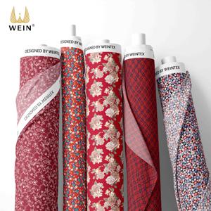 Tela de Algodón Tana Lawn Estilo Liberty Serie Roja Clásica C180 con Estampados Florales Artísticos, Suave y Agradable al Tacto, Ideal para Ropa de Mujer - Product Image 1