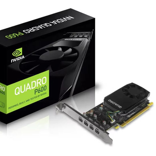 Graphics Card GDDR5 PCIe 3.0 X16 Low Profile 4 X Mini DisplayPort Retail N-vidia Quadro P600 2 GB Gpu