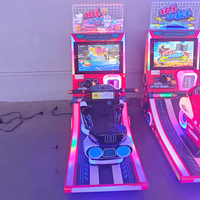 Machine de jeu simulateur de conduite à monnayeur, machine de jeu de course automobile cool, simulateur de course automobile individuel, garantie 1 an