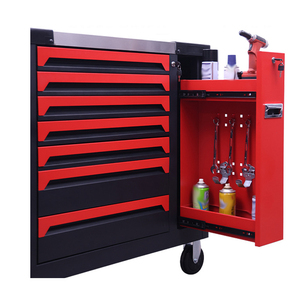 Carrito de Herramientas Rodante con 7 Cajones, Resistente y con Cerradura, Gabinete de Herramientas Metálico para Taller, Carrito de Almacenamiento para Garaje - Product Image 6