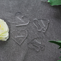 Letras Acrílicas 3D Personalizadas al por Mayor con Adhesivo para Invitaciones, Sobres, Menús, Manualidades, Monogramas, Números, Logotipos, Decoración, Recuerdos, Embalaje