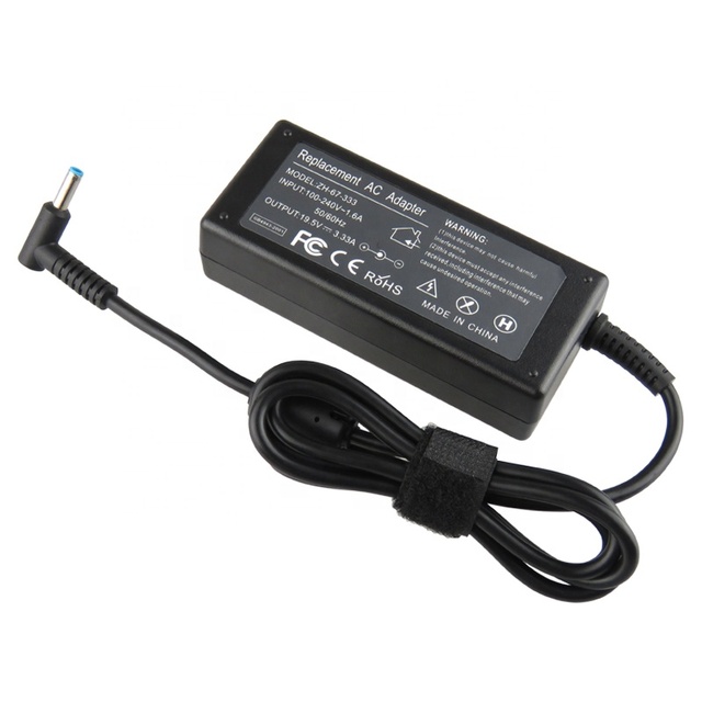 Wholesale CE FCC Rohs 65W Laptop Charger for Hp 19.5V 3.33A 65W Power Adapter for Hp 4.5mm*3.0mm Blue Tip