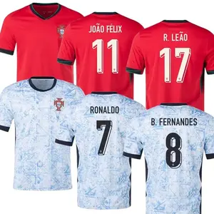 2024 nuevo campeonato europeo Portugal edición tailandesa camiseta de fútbol local y visitante para hombres