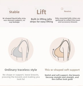 New Wireless <strong>Bra</strong> Plus Size <strong>Huge</strong> <strong>Boob</strong> <strong>Bra</strong> 5XL Wide Straps Sujetador De Mujer Gather Plus Size Seamless Large Cup Jelly Yoga <strong>Bra</strong> - Product Image 5