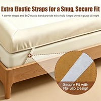 Drap-housse personnalisé antidérapant à rebord surélevé et poches profondes, ensemble de draps de lit avec bordure rembourrée surélevée pour lits