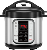 Cuisinière électrique à pression multifonctionnelle 10-en-1 avec écran LED intelligent, pot intérieur antiadhésif, usage domestique, 220-240V, 5L, OEM CB CE RoHS