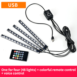 5050 RVB décoration étanche bande led ambiance d'éclairage <span class=keywords><strong>automatique</strong></span> lumière intérieure de voiture - Product Image 3