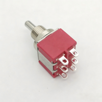 Interrupteur à bascule étanche IP65 de qualité industrielle, DPDT ON-ON 5A 125VAC, interrupteur métallique pour remplacement APEM