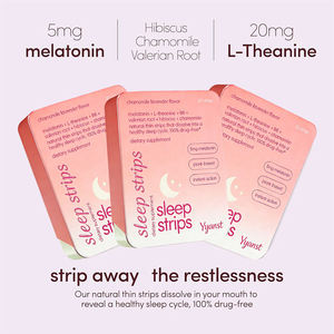 Tiras Orales para Dormir con Melatonina y L-Teanina, Certificadas por GMP, OEM/ODM, para un Ciclo de Sueño Saludable y Mejora de la Memoria - Product Image 6