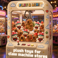 Peluches mignonnes pour jeux de pêche d'arcade, pour les comptoirs de rédemption de prix, les attractions de carnaval et les centres de divertissement