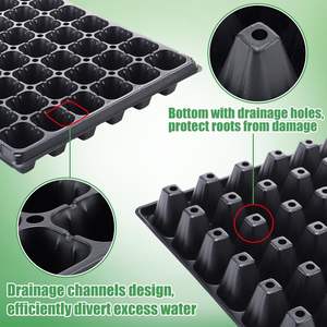 Muestra Gratis: Bandejas Cuadradas de Plástico PET Duradero de 60g con 21-128 Celdas para Germinación de Plantas, Flores y Vegetales de Jardín - Product Image 3