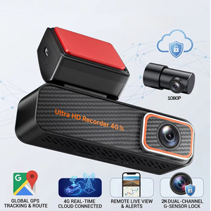 Enregistreur de voiture M7 4G à double objectif 2K 30fps, détection de choc, alarme de collision, stockage cloud, micro intégré, grand angle 170 degrés - Product Image 1