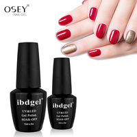 Ibdgel Marque Privée Top Coat Sans Résidu 15ml Vernis Gel UV Non Toxique pour Ongles Beauté et Art des Ongles