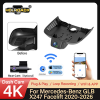 Holroadx Front 4K/Achter 1080P Dashcam voor Mercedes-Benz GLB 35 (2020-2026) Dubbele Lenzen 24 uur Parkeerbewaking Afstandsbediening WiFi/G