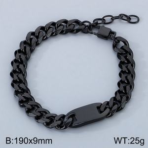 Nouveau Bracelet Cubain à Six Côtés en Acier Inoxydable Style Homme Tendance Personnalisé Vente en Gros 2024 - Product Image 5