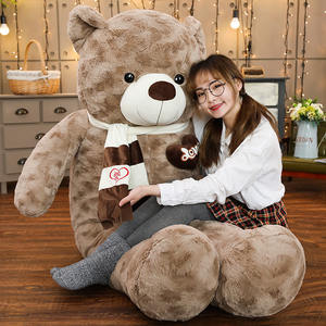Kulit Boneka Beruang Teddy Raksasa Lucu 80/100/120/140/160/180cm Boneka Beruang Teddy Lembut Tanpa Isi Hadiah untuk Pacar - Product Image 1