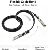 Kabel DAC Tembaga SFP28 25G Direct Attach, Kabel Twinax Pasif 25GbE, Berbagai Pilihan Panjang untuk Koneksi Server & Switch