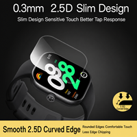 Outil d'alignement à installation rapide, protection d'écran en verre trempé HD 9H compatible avec Redmi Watch 4 Watch 5 Active