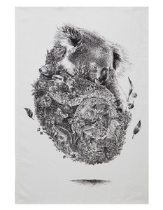 100% algodón personalizado impreso Dobby Lino blanqueado Toalla de té bajo MOQ al por mayor cocina gruesa uso diario reutilizable hogar comprimido bajo - Product Image 5