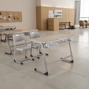 Bureau d'écriture en métal confortable et durable au design moderne pour les élèves du primaire et du secondaire, meubles d'appartement, tutorat - Product Image 2