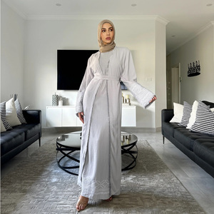 Vestido de Oração para Mulheres Muçulmanas, Hijab, Conjunto de Calças e Blusa de Manga Longa, Abaya Islâmica, Kaftan Casual, Vestido Árabe - Product Image 3