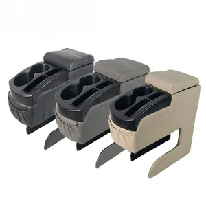 Boîte d'accoudoir centrale universelle en plastique pour voiture, pour modification, avec porte-gobelets avant et arrière, BodyKit AC-458 - Product Image 3