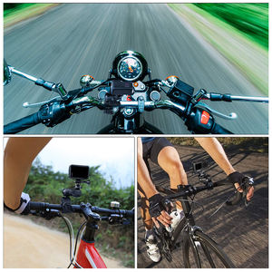 HONGDAK para <span class=keywords><strong>Insta360</strong></span> <span class=keywords><strong>One</strong></span> X2 X3 X4 motocicleta bicicleta doble Clip soporte para GoPro 12 11 10 9 bicicleta Selfie Stick Cámara accesorio - Product Image 5