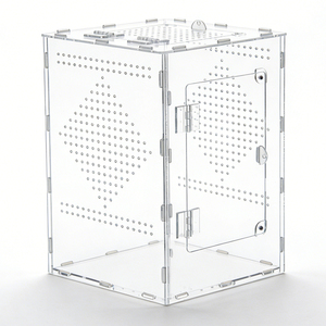 Boîte d'escalade pour reptiles en acrylique transparent sur mesure, modèle d'assemblage, terrarium ventilé pour lézards, petit biotope pour reptiles, boîte de présentation - Product Image 6