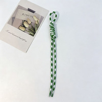 Pendentifs de sac en corde tressée série Miu, porte-clés, pendentifs en corde de parapluie, accessoires personnalisés, cordes tressées rétro colorées