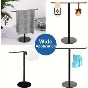 Toallero vertical tipo T elegante, toallero de mano y de cocina para baño y Hotel, práctico soporte de pie - Product Image 5