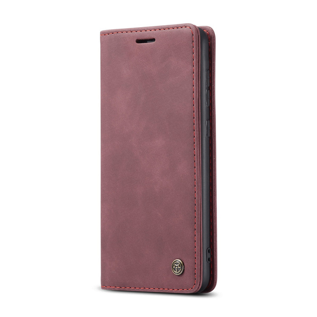 High Quality Magnetic Closure Retro Flip Phone Case with Wallet Card Slot for Samsung S23 S24 Ultra PU Leather Smart Phone Cover