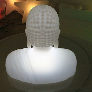 Lámpara de pie de Buda luminosa Decoración Iluminación Bendiga Buena suerte Lámparas de paisaje Pasillo sagrado Pasarela Escultura Luz de piso - Product Image 1