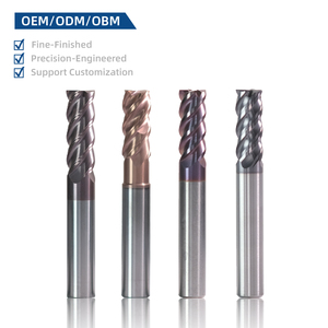Cổ 4 sáo vuông endmill <span class=keywords><strong>CNC</strong></span> máy công cụ Router Cutter phay cắt inch Kích thước Carbide độ chính xác cao tốc độ cao altin - Product Image 1
