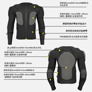 Baistw Xrd mới nhất nylon chuyên nghiệp bảo vệ áo giáp phù hợp với ban nhạc đàn hồi đóng cửa cho mùa đông off-road xe máy cưỡi trượt tuyết - Product Image 2