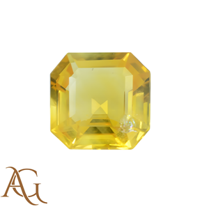 Venta al por mayor de zafiro amarillo natural, corte octogonal, piedra suelta facetada, gema preciosa para la fabricación de joyas, de 1 mm a 6 mm, certificada. - Product Image 1