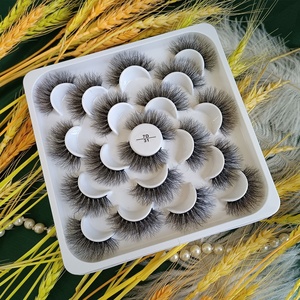 <span class=keywords><strong>Faux</strong></span> cils en vison personnalisé, pelucheux, bande épaisse, offre spéciale, 2022 - Product Image 1