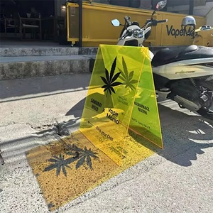 Customized Portable A-frame Pavement <b>Stand</b> Advertising Board Durable Acrylic Folding Sidewalk Sign for Outdoor Indoor - Product Image 4