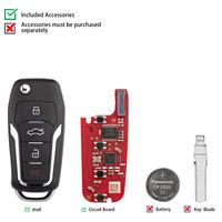 Xhorse XNFO01EN Télécommande universelle 4 boutons sans fil pour Ford Version anglaise