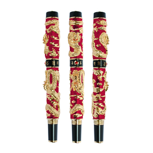 Jinhao Double Dragon <span class=keywords><strong>Penna</strong></span> Roller Blu Dello <span class=keywords><strong>Smalto</strong></span> del Cloisonne Artigianato per la Firma e la Raccolta di <span class=keywords><strong>penna</strong></span> stilografica - Product Image 3
