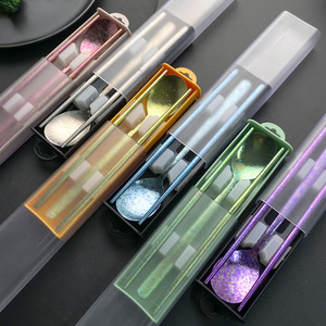 Ensemble de couverts portables en titane avec cuillère et baguettes, ustensiles légers pour pique-nique en plein air, pour étudiants et usage général - Product Image 3