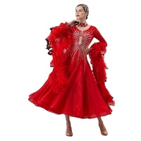 B-22211 personnalisé nouvelle robe de danse de salon standard international robes de danse de salon en soie perlée de haute qualité à vendre
