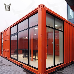 Nouvelle solution de maison de conteneur préfabriquée modulaire portative de 20 pieds de conception Offre Spéciale en usine pour l'usage de magasin de cour de bâtiment - Product Image 2