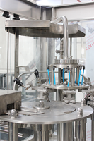 Machine de remplissage d'eau pure automatique polyvalente 3-en-1 de haute précision, entraînée par moteur électrique et pneumatique, haute productivité